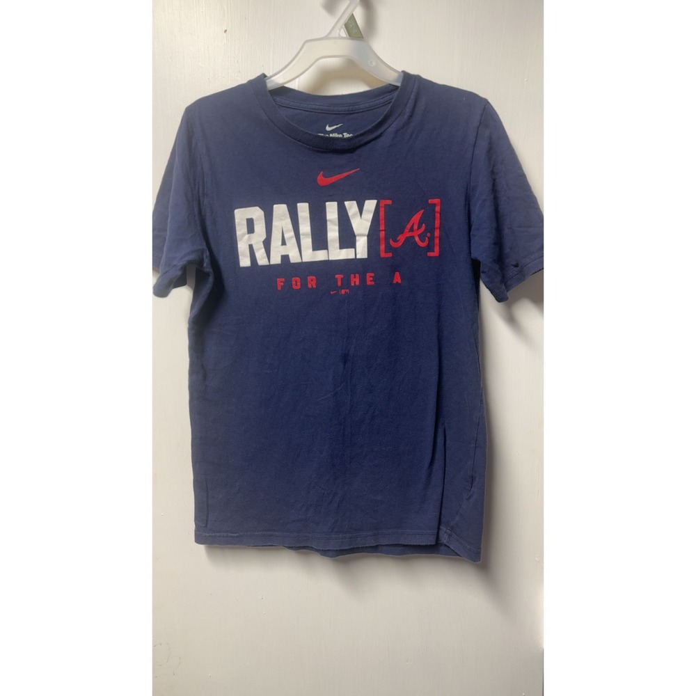Nike | Braves "Navy Rally for the "A"" T-Shirt | Size‎ YM
